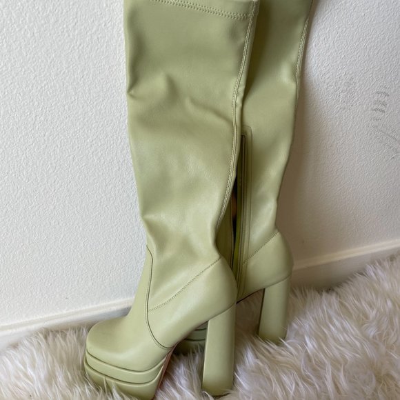Knee High Platform Gogo Boots - Picture 4 of 9